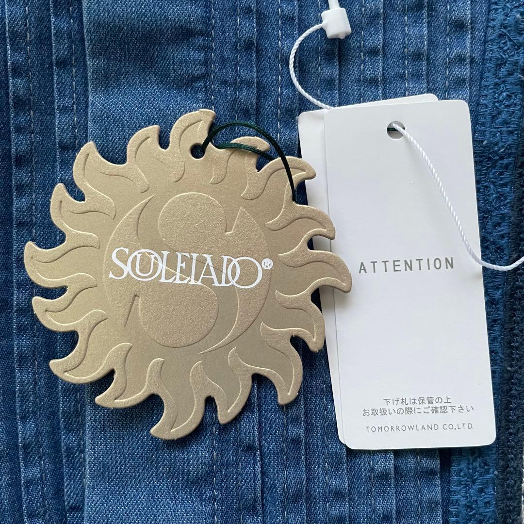 SOULEIADOラインエンブロイダリー ピンタックシャツ トゥモローランド