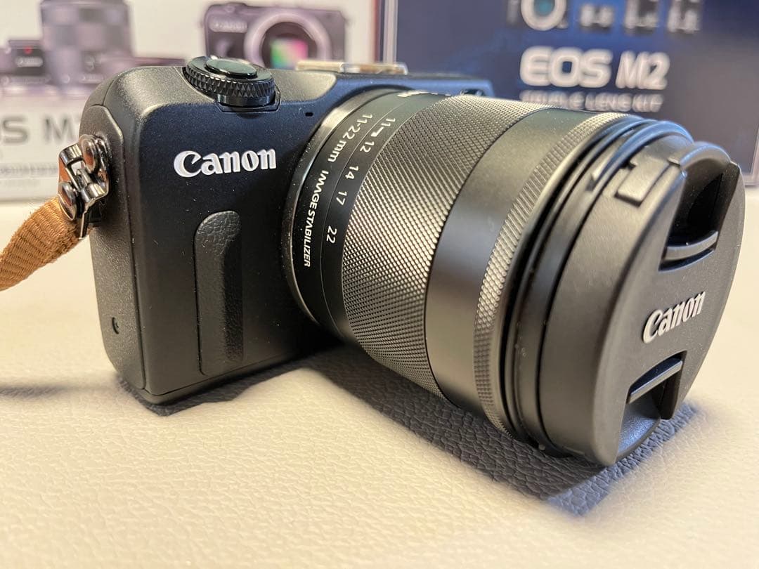 美品 Canon EOS M2 D 一眼レフ トリプルレンズキット➕望遠レンズ付