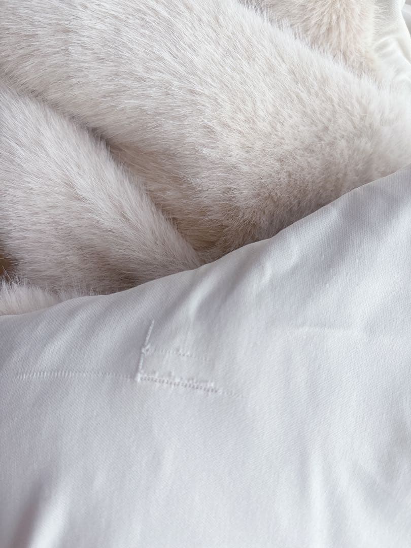 ☆スローブイエナ☆フーディECOファーブルゾン☆ベージュ☆36☆