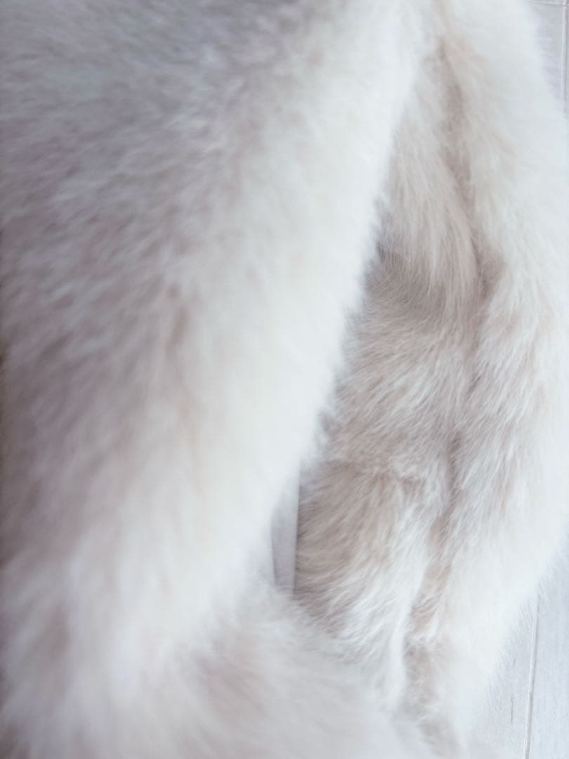 ☆スローブイエナ☆フーディECOファーブルゾン☆ベージュ☆36☆