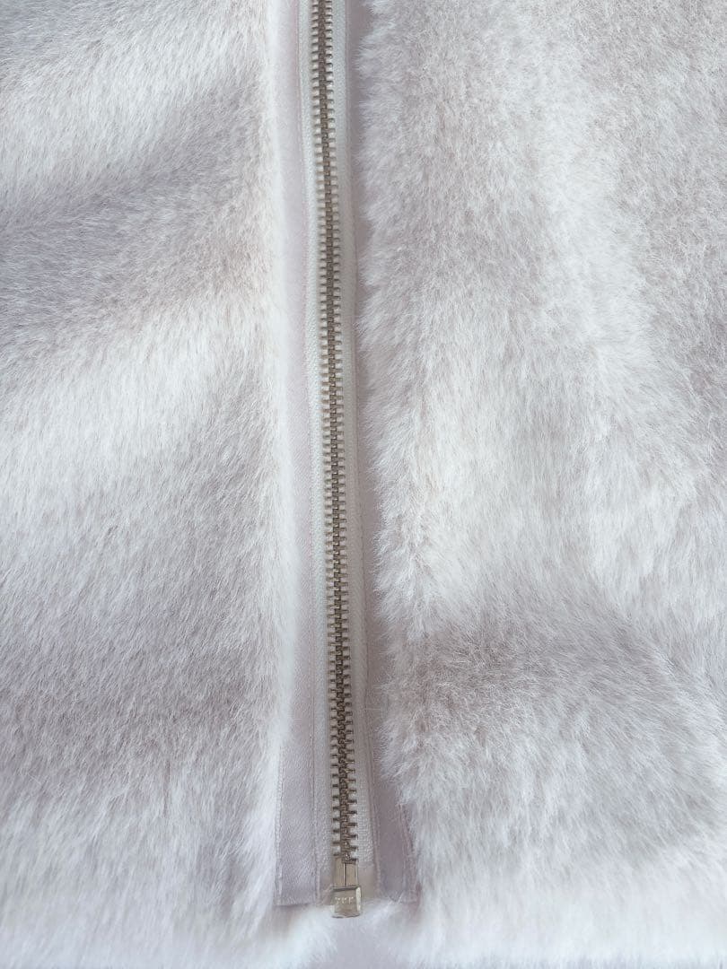 ☆スローブイエナ☆フーディECOファーブルゾン☆ベージュ☆36☆