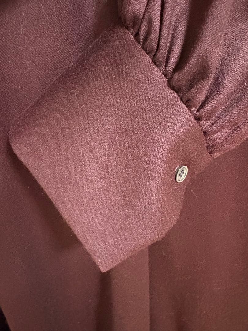 1er arrondissement ウールサテンシャツワンピース