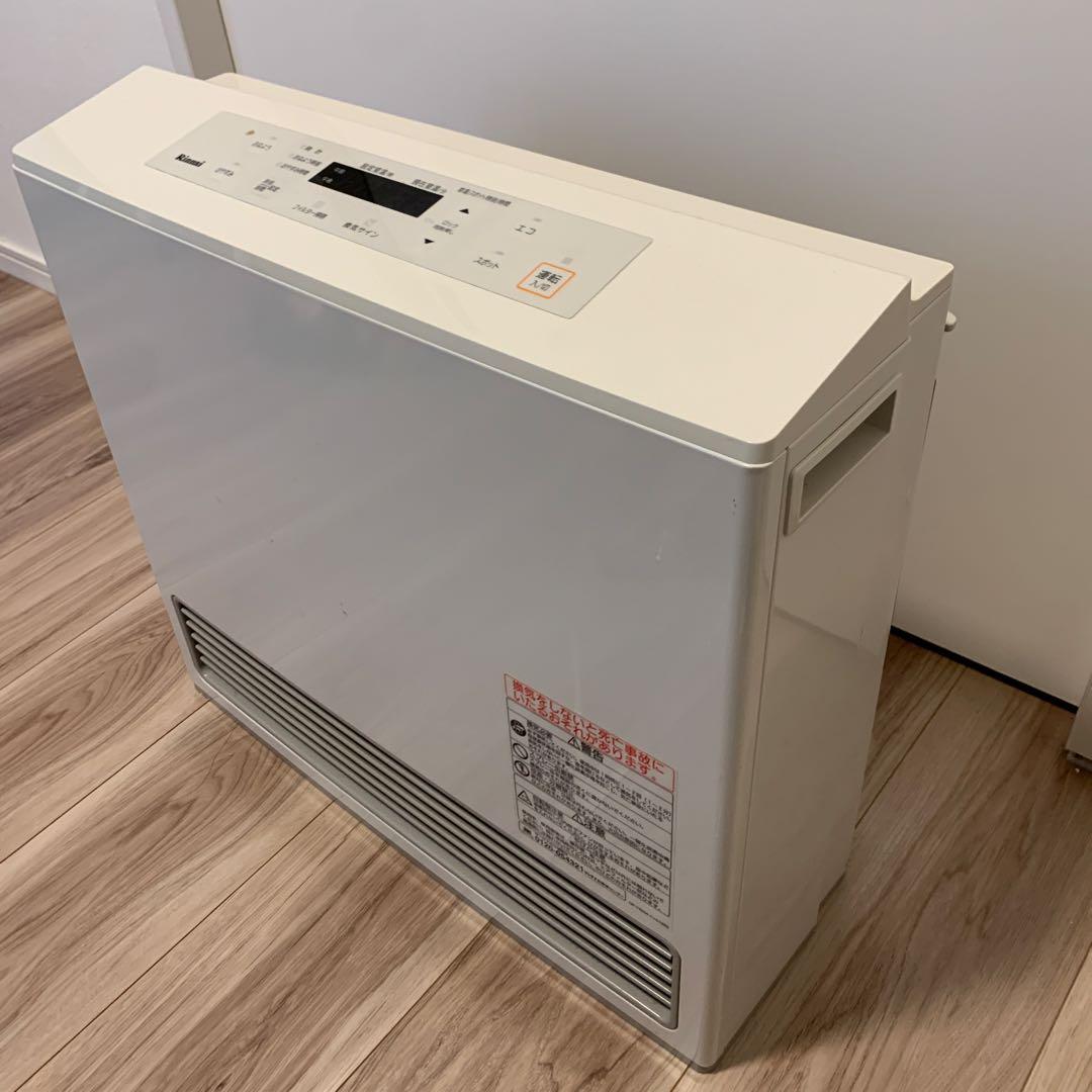 Rinnai ガスファンヒーター ホワイト　木造15畳、3mコード付き