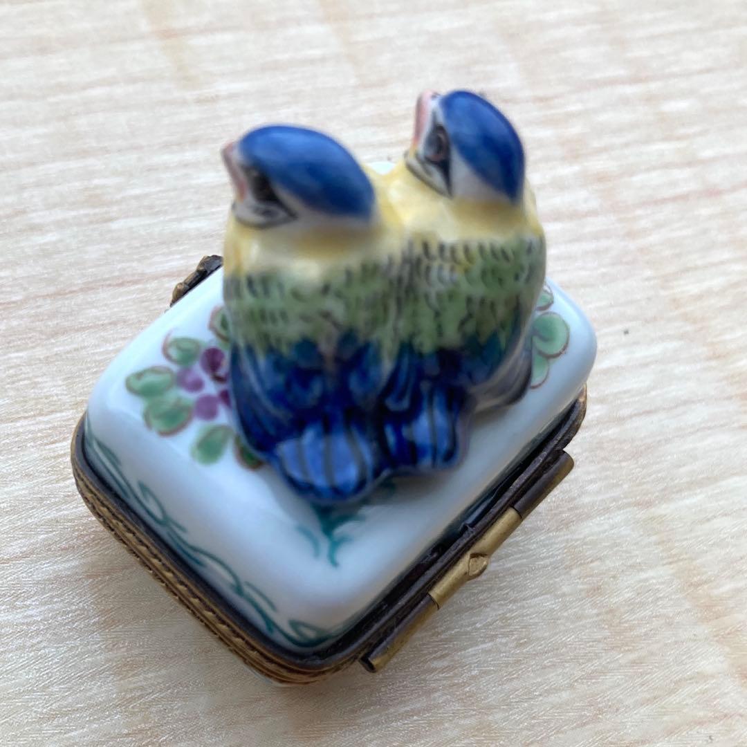 リモージュボックス　スズメ　love bird
