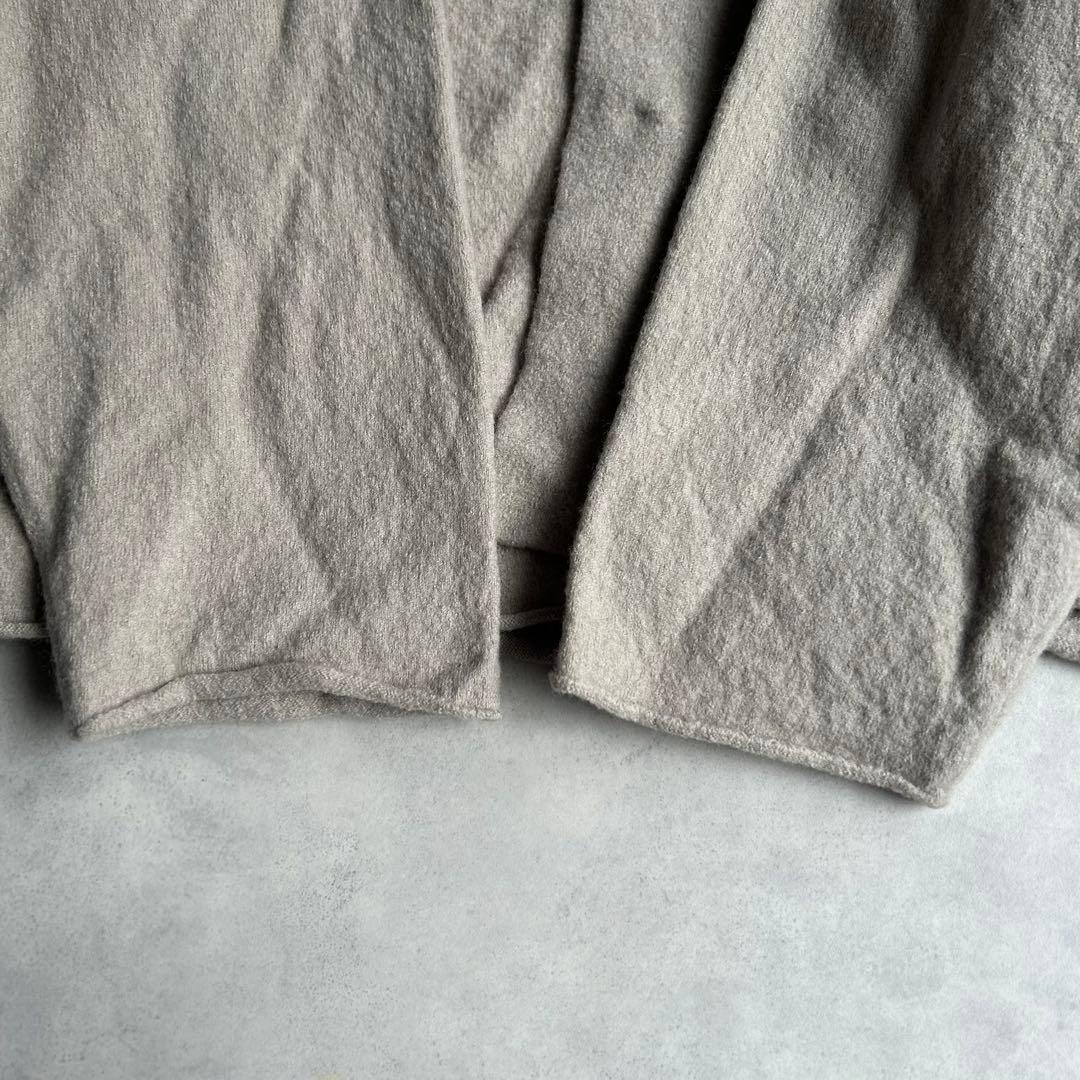 かぐれ ウールノーカラージャケット 圧縮ウール グレージュ 23AW