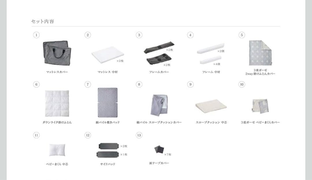 【ミキハウス未使用付】ファルスカ コンパクトベッド