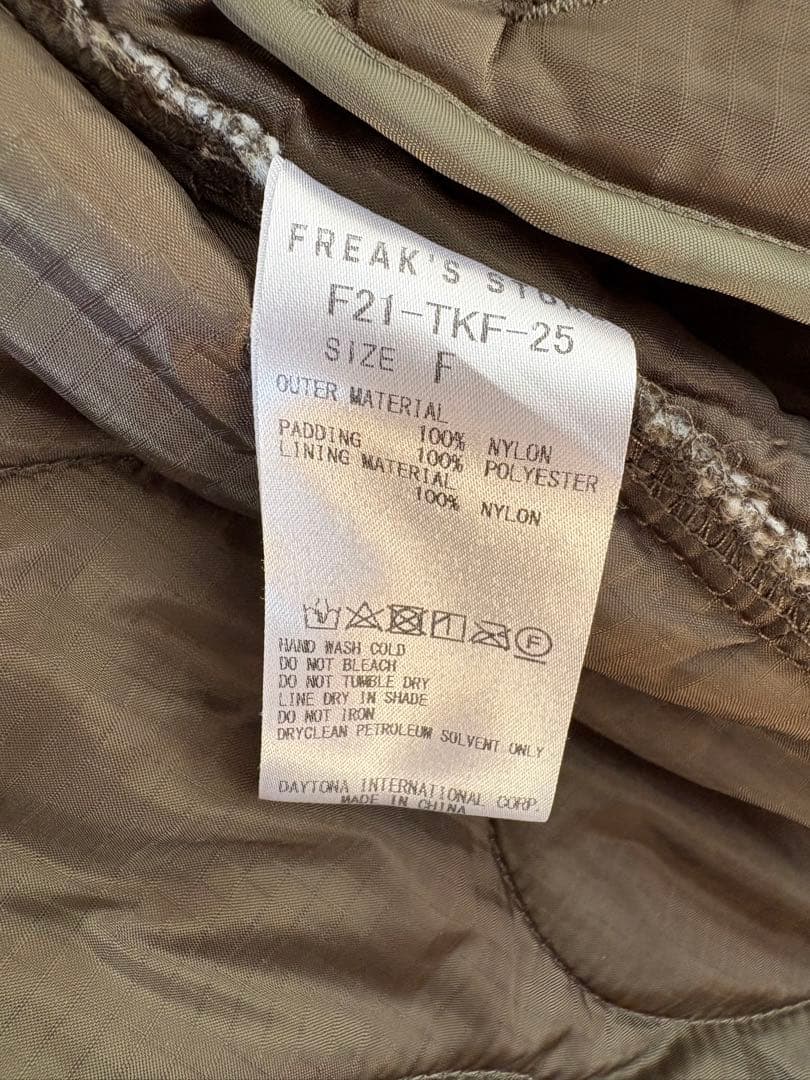 フリークスストア　M65モッズコート　フィッシュテール