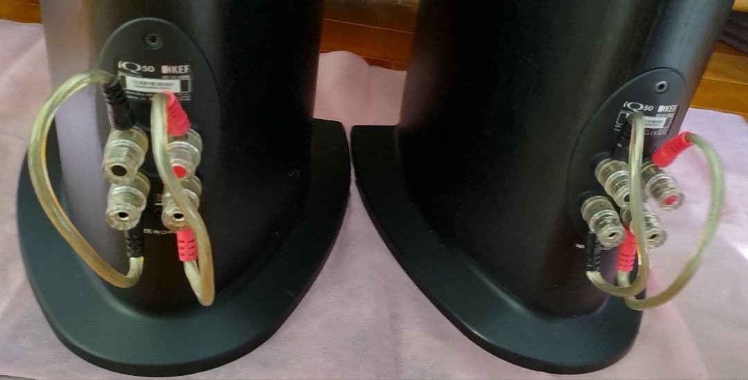 KEF iQ50 美品 トールボーイスピーカー 付属品一式 ベルデンケーブル ②