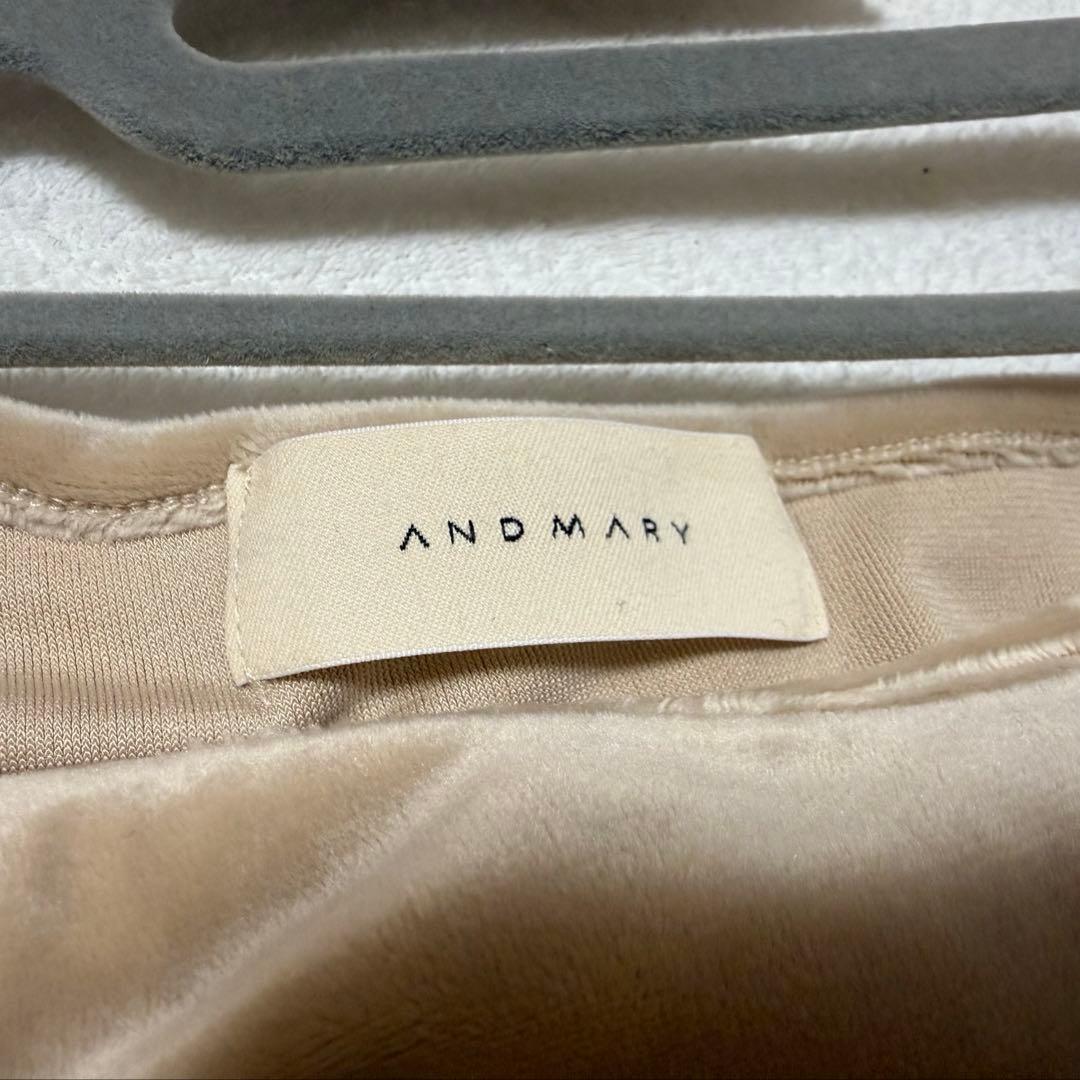 andmary AM1552　Ruth velour tops