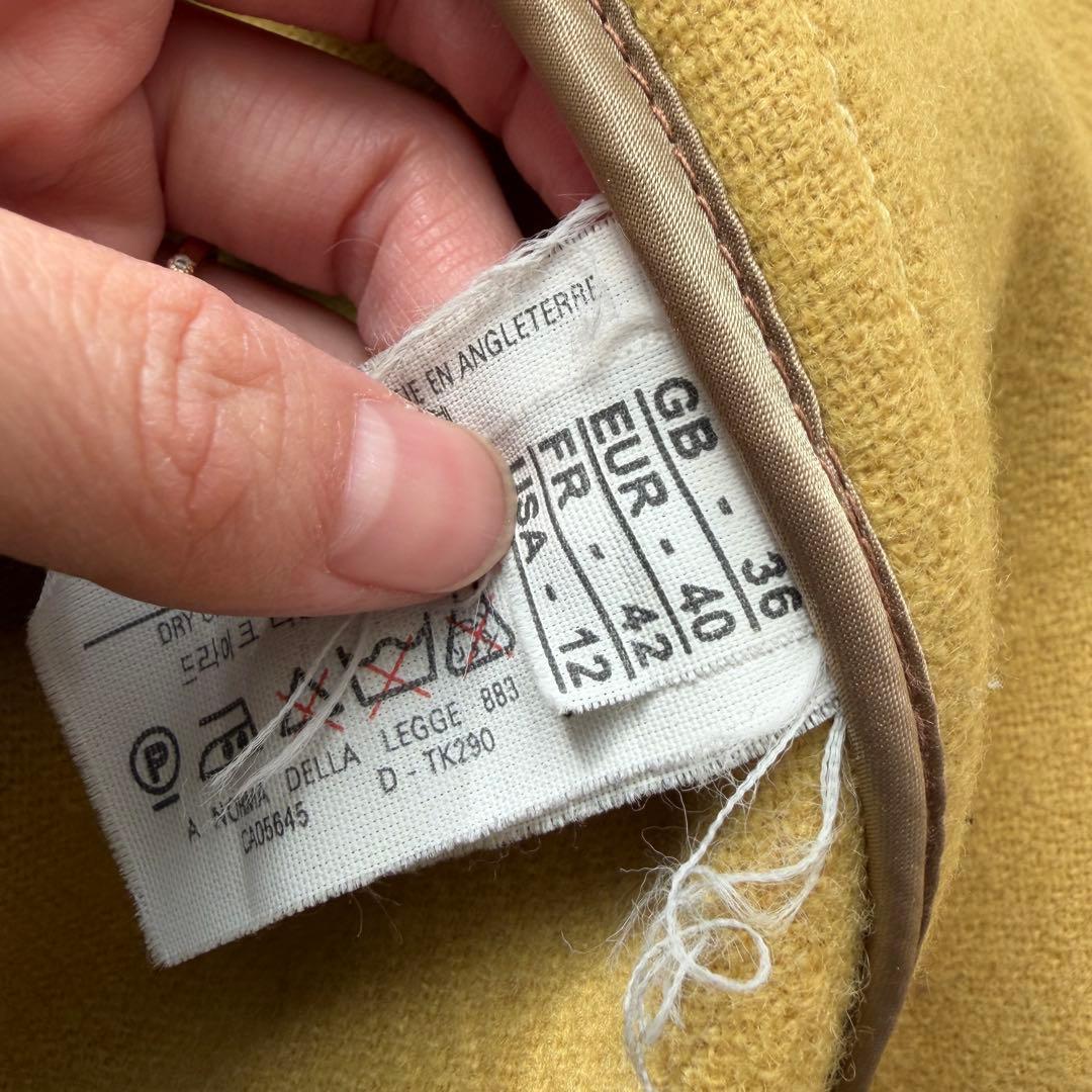 グローバーオール キングストン ダッフルコート ヘリンボーン マスタード 40