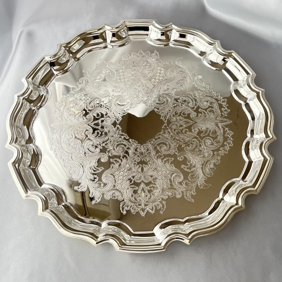 【英国】チッペンデール ギャラリートレー / ドリンクトレー 36cm