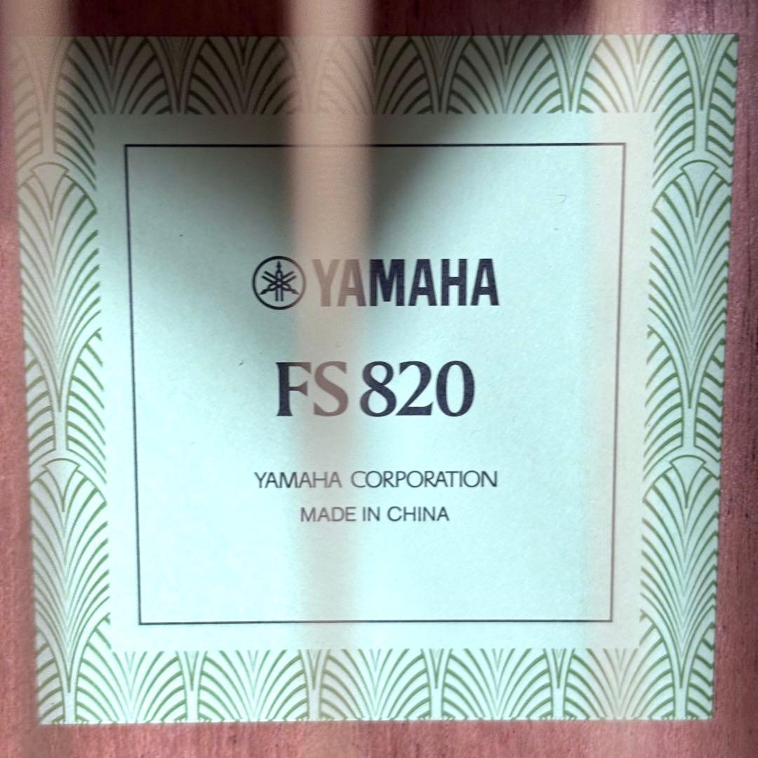 【美品】 YAMAHA FS820 アコースティックギター BLACK