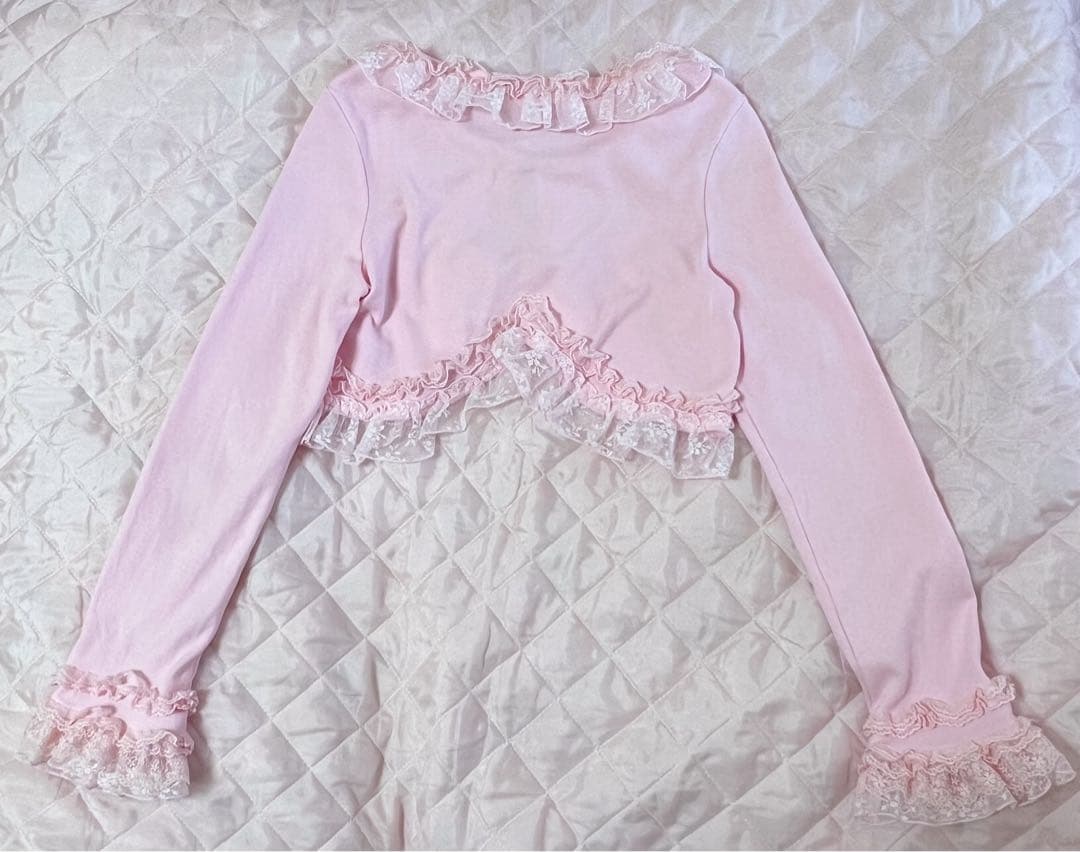 Angelic Pretty ボレロ　カーディガン　レース　リボン　ピンク