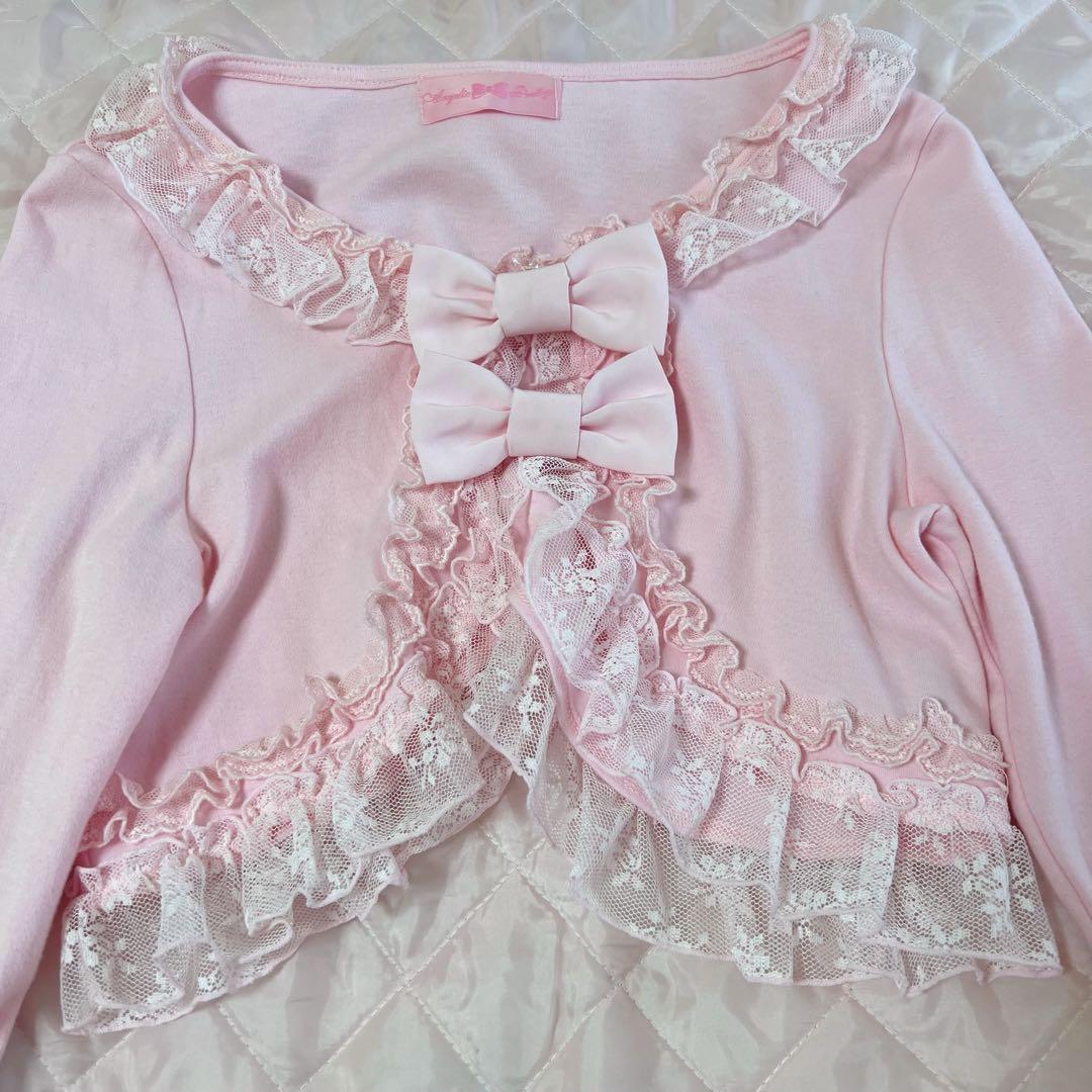 Angelic Pretty ボレロ　カーディガン　レース　リボン　ピンク
