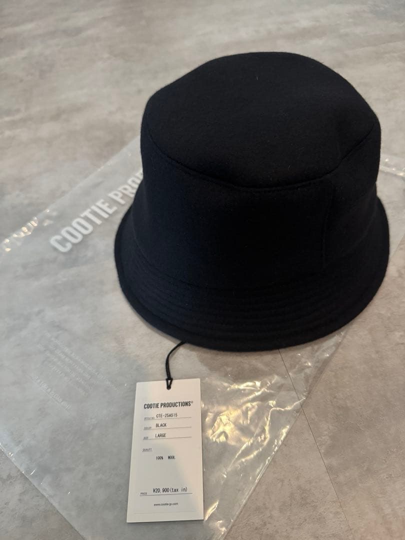 帽子 cootie WOOL MELTON BUCKET HAT L