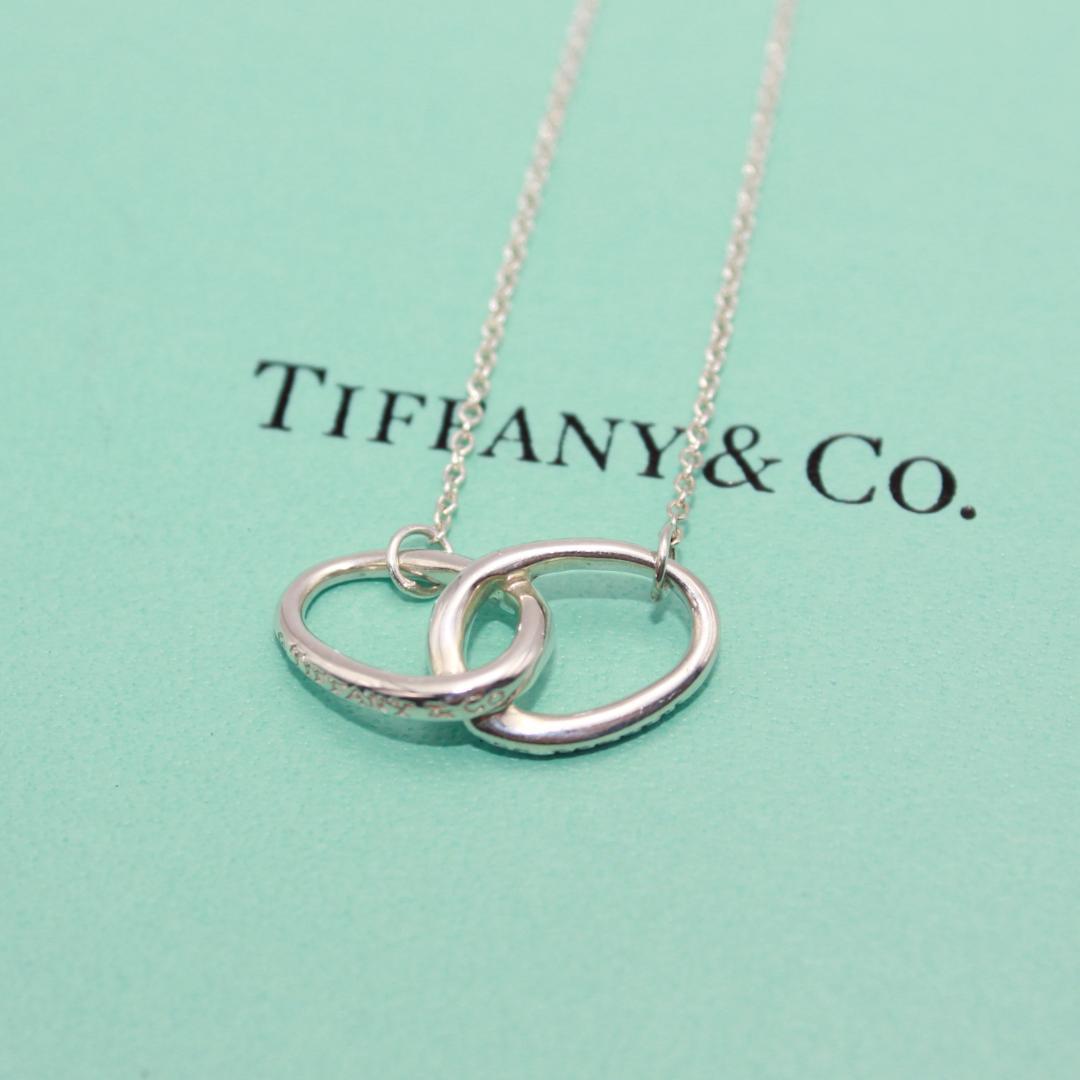 美品 Tiffany&Co. ティファニー ダブルループ シルバー ネックレス