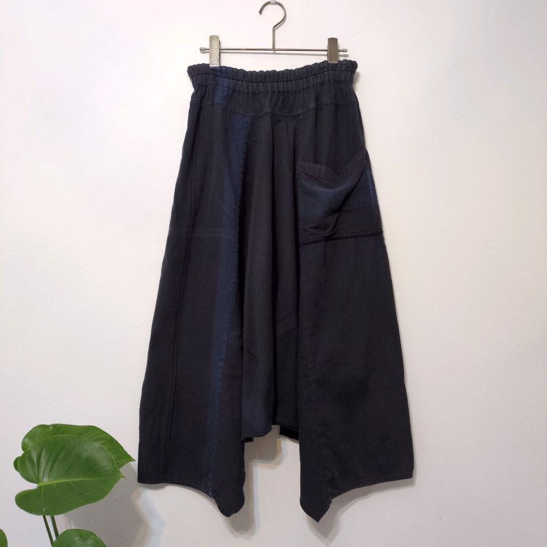 タマキニイメ tamaki niime タルンパンツ 綿 Long ネイビー