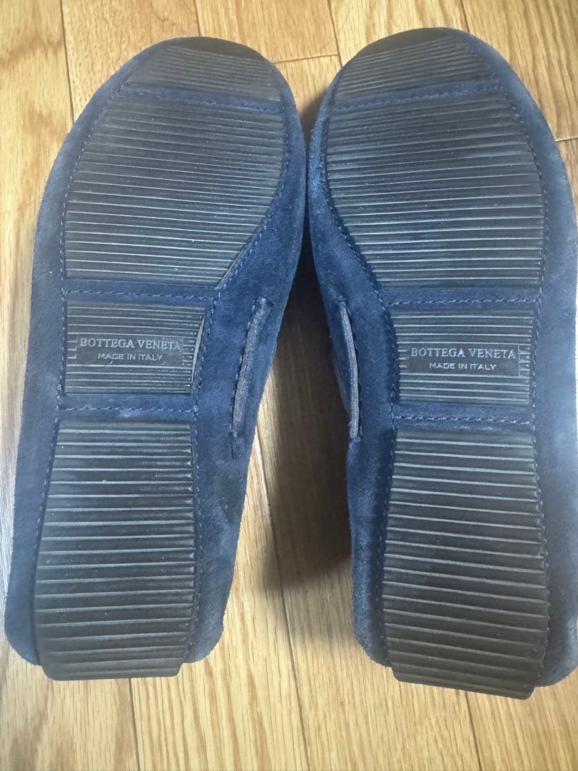 【極美品】BOTTEGA VENETA ネイビー スエード　モカシン41サイズ