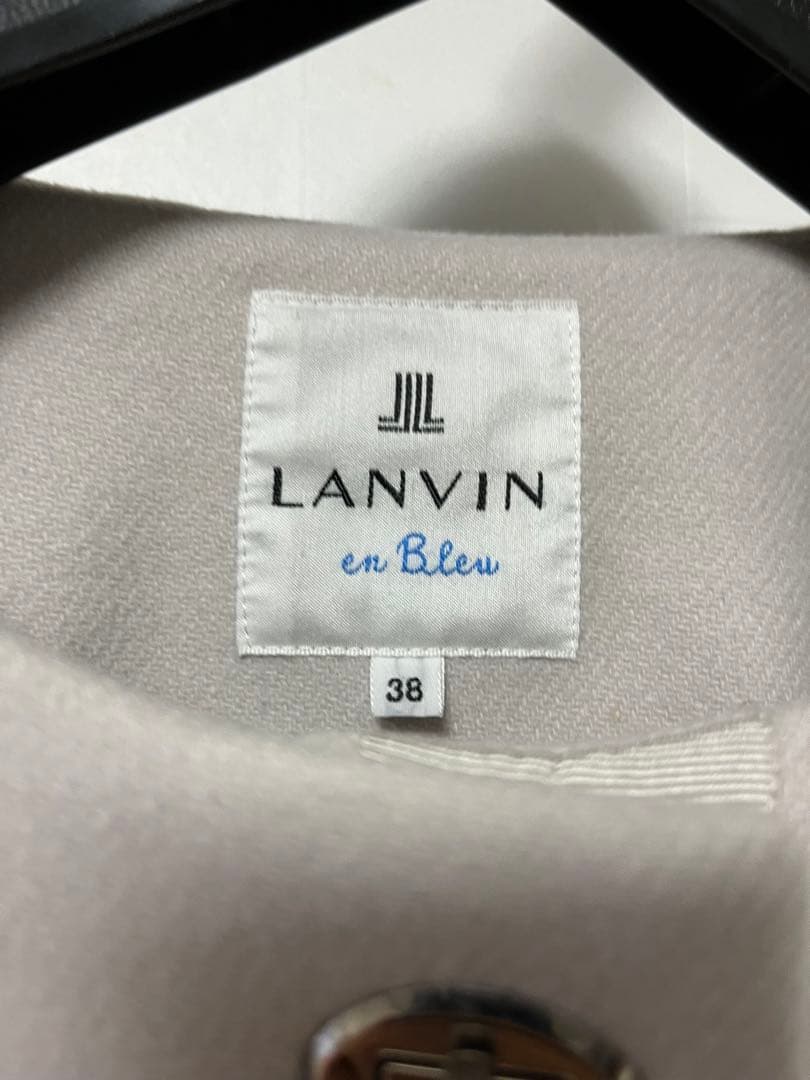 ランバンオンブルー ノーカラー ファーコート