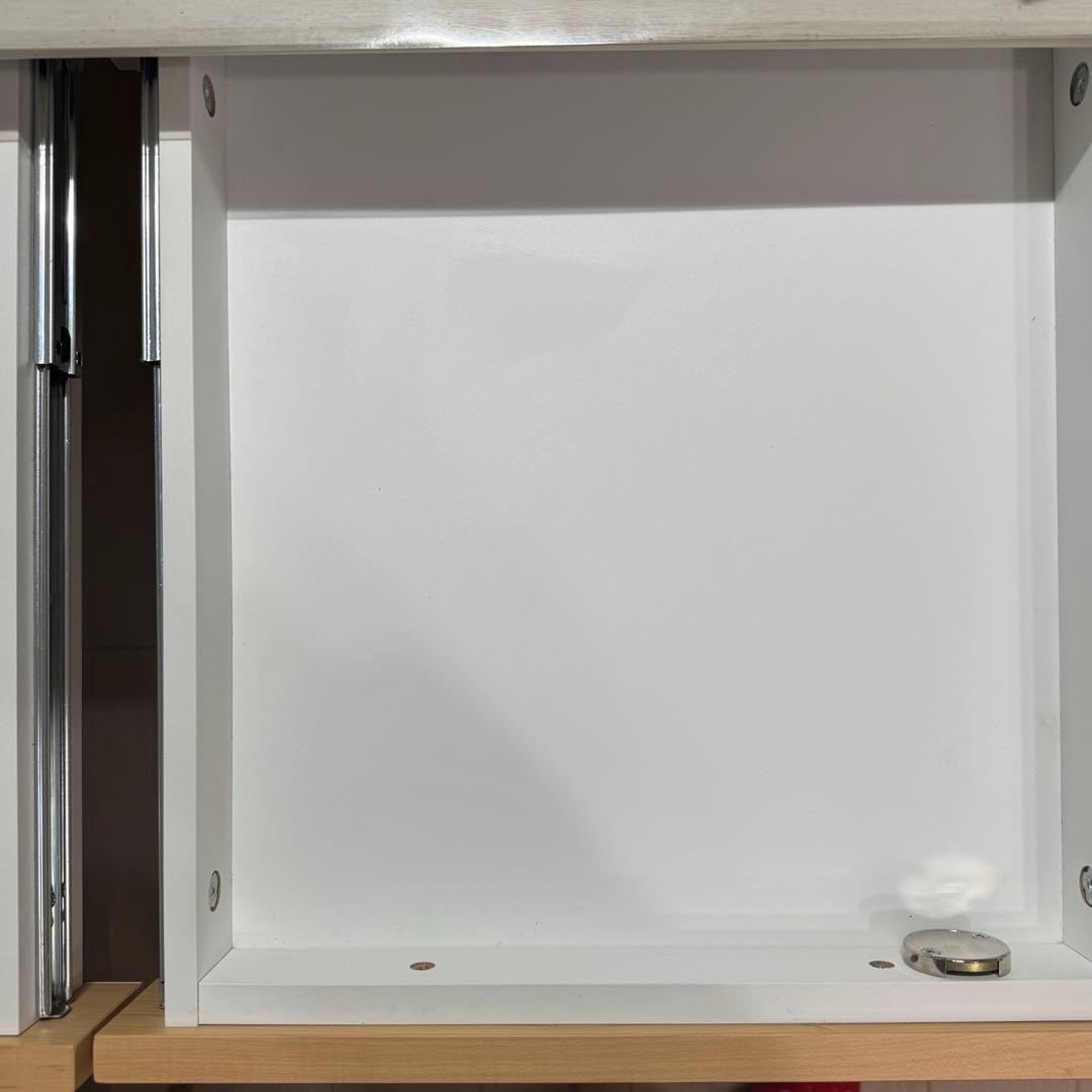 【デスクライト付き】コイズミ 勉強机 ホワイト 幅90 KWD231-233