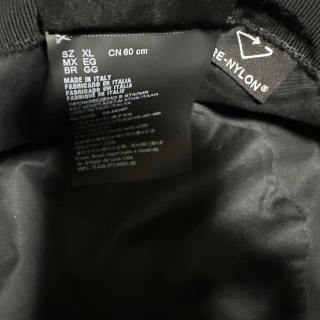 PRADA　トライアングルロゴプレートバケットハット　XL