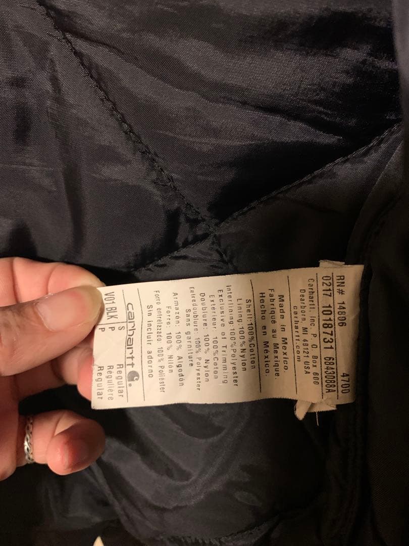 Carhartt ブラック ダック ベスト Sサイズメキシコ製