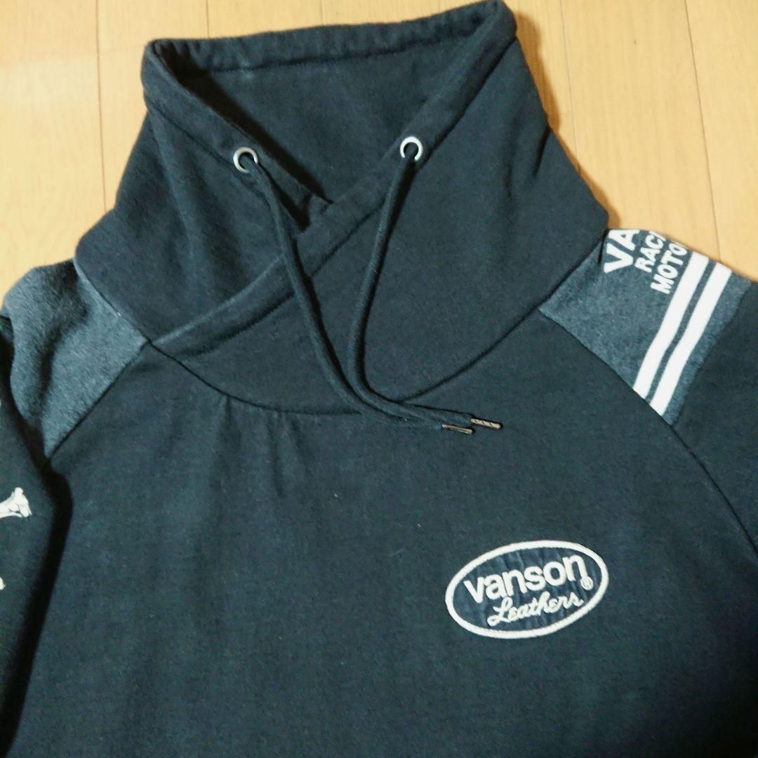 【希少】VANSON LEATHERS バックスカルビック刺繍2カラートレーナー