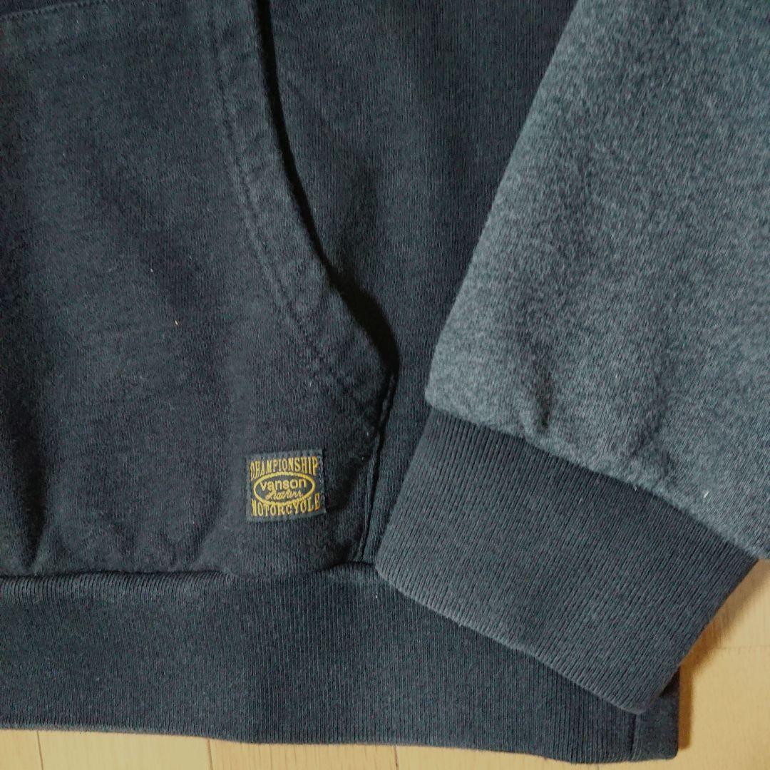 【希少】VANSON LEATHERS バックスカルビック刺繍2カラートレーナー