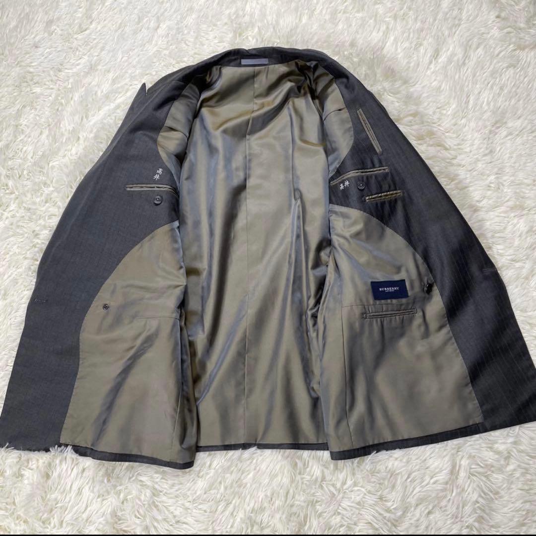 美品 BURBERRY セットアップ ダブル ストライプ スーツ ビンテージ