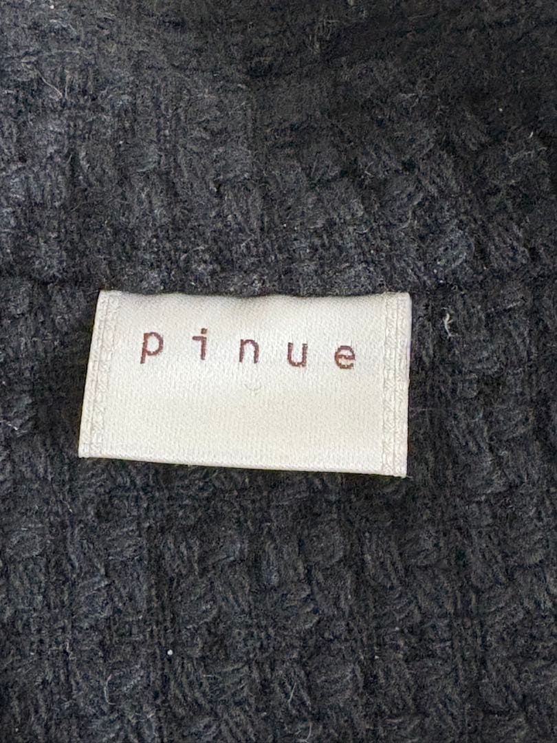 【希少品】pinue ツイードウールブレンドコート