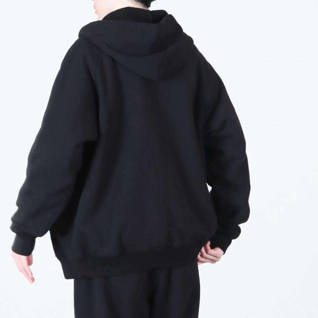 COMOLI 26SS コットン裏毛 ジップパーカ