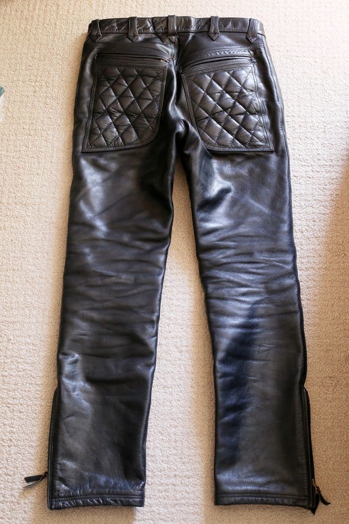 2月頭終了予定 ウエストライド　コンフォマックス　レザーパンツ 黒