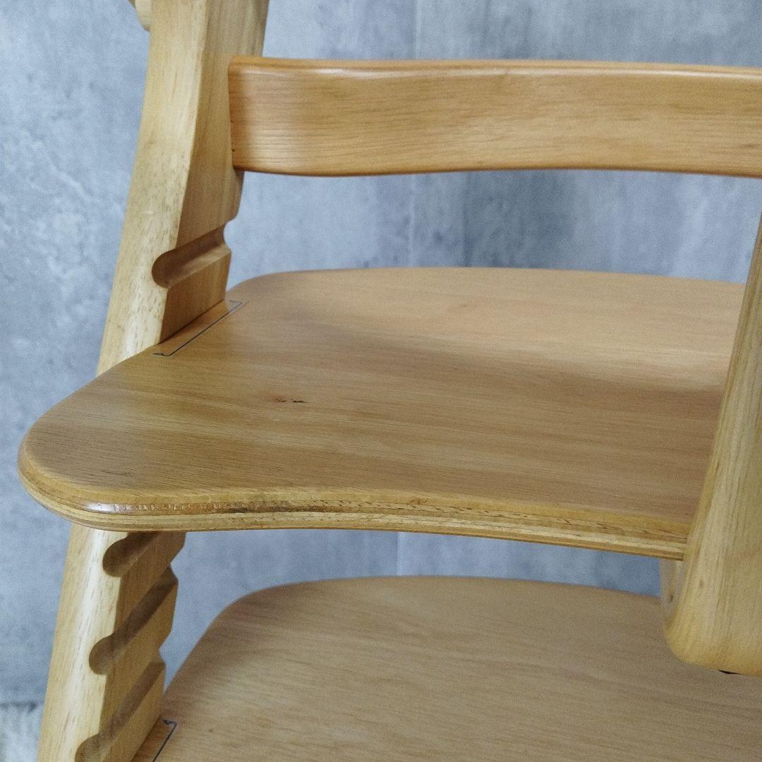【美品】大和屋 すくすくチェア イーエヌ テーブル&ガード付 木製 ベビーチェア