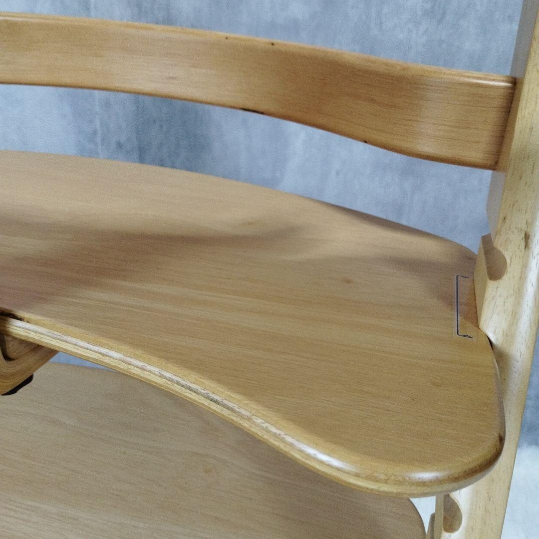 【美品】大和屋 すくすくチェア イーエヌ テーブル&ガード付 木製 ベビーチェア