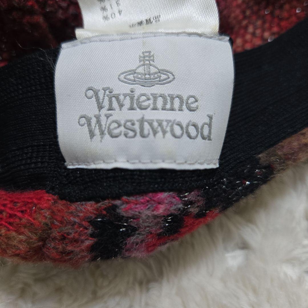 希少 ヴィヴィアンウエストウッド レオパード柄 ウール ベレー帽 日本製
