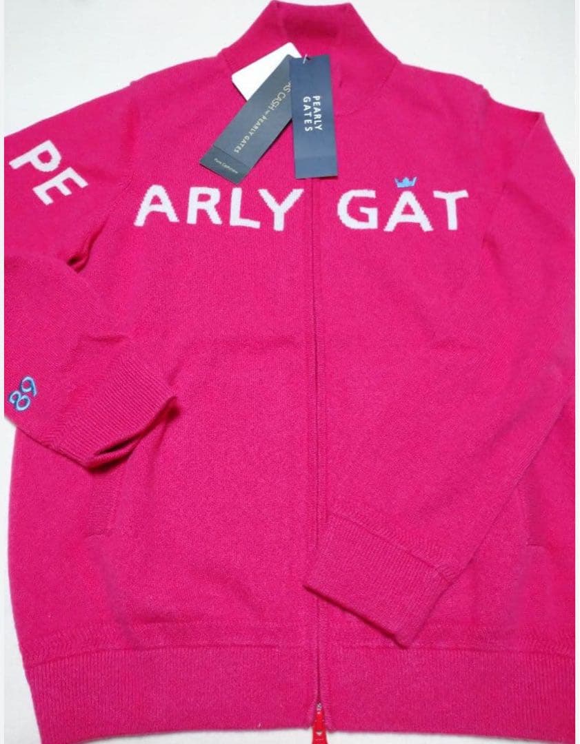 新品未使用 / PEARLY GATES / ピンクセーター / サイズ2紙袋付