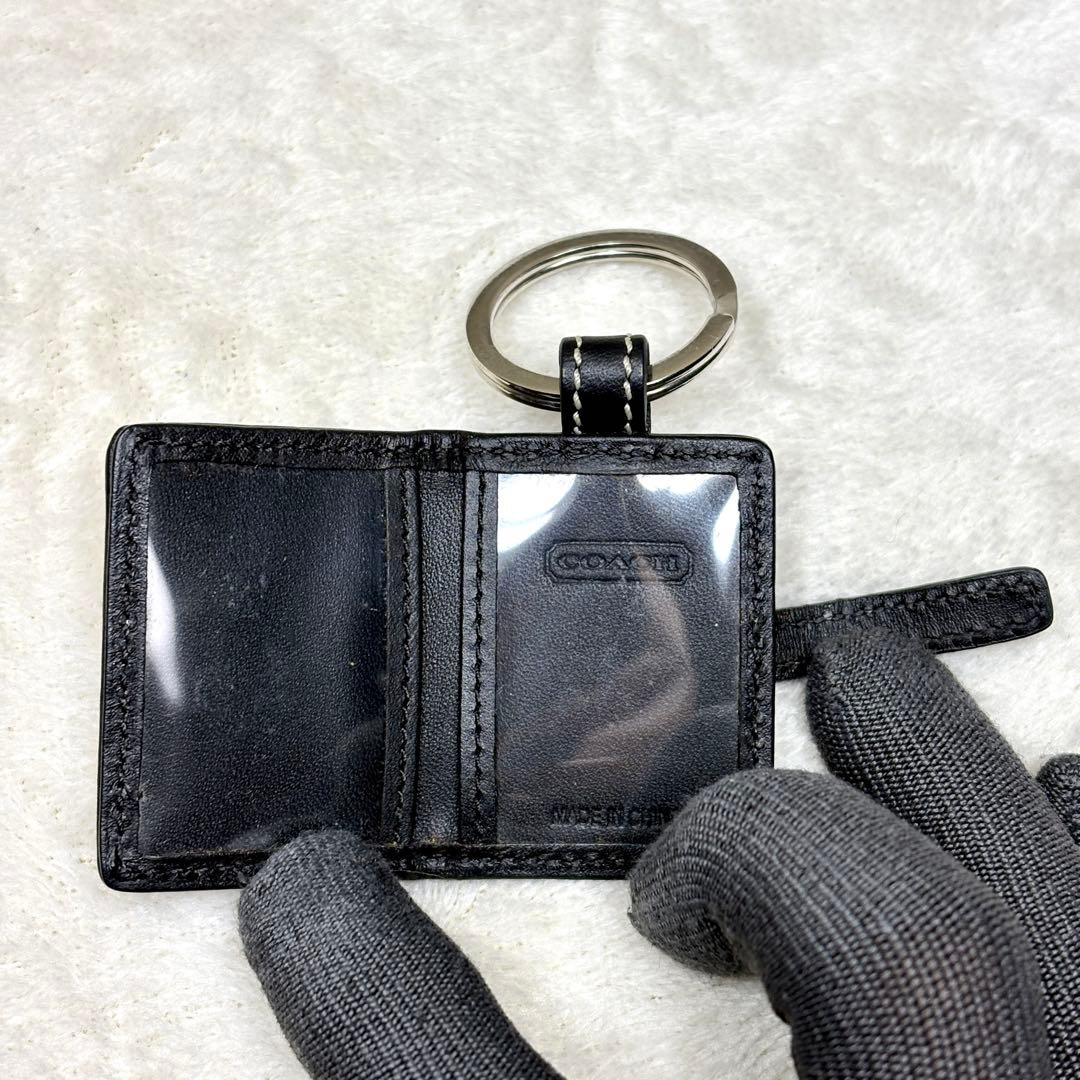 アクセサリー Coach Picture Frame Charm Signature Blak
