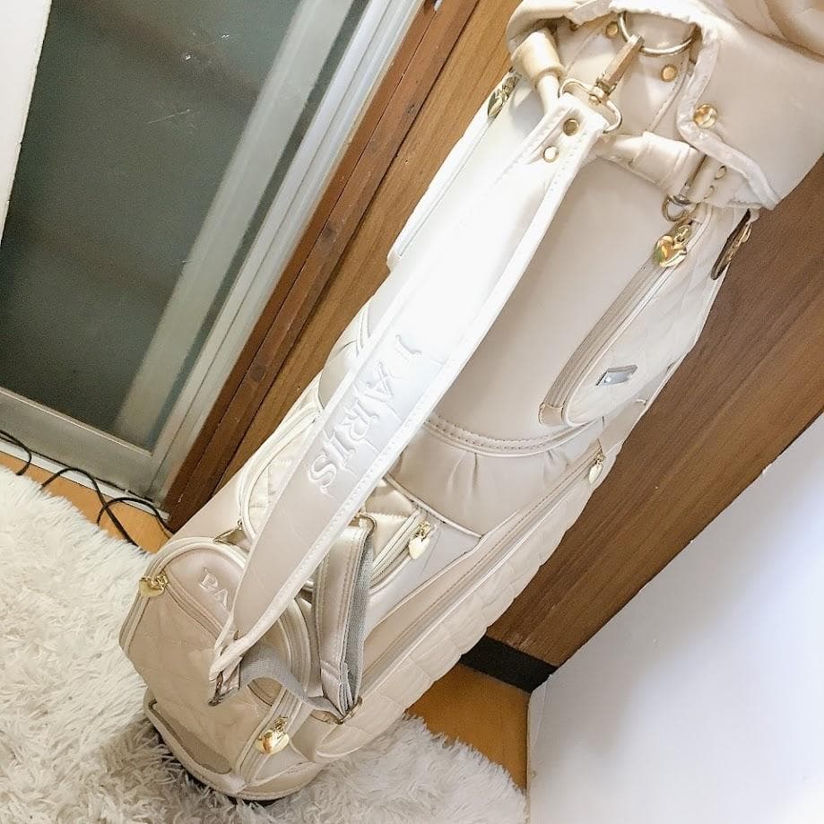 PARIS ゴルフセットレディース パリス キャディーバッグ ホワイト【中古品】