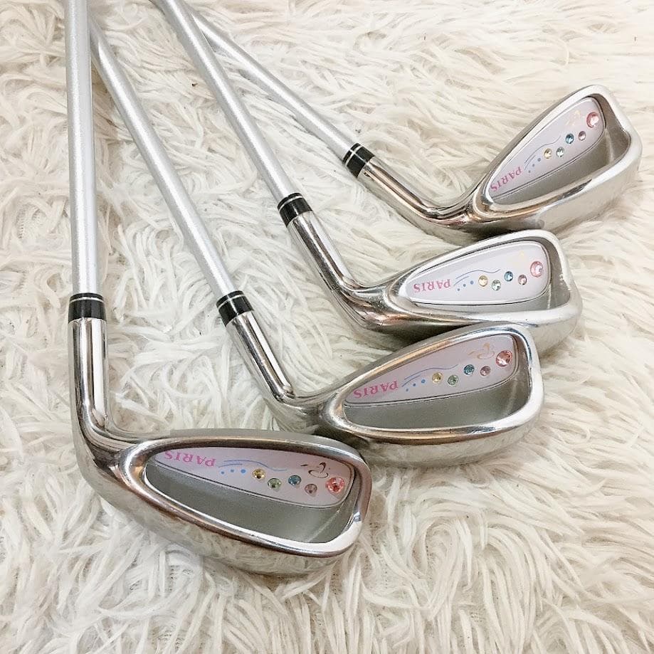 PARIS ゴルフセットレディース パリス キャディーバッグ ホワイト【中古品】