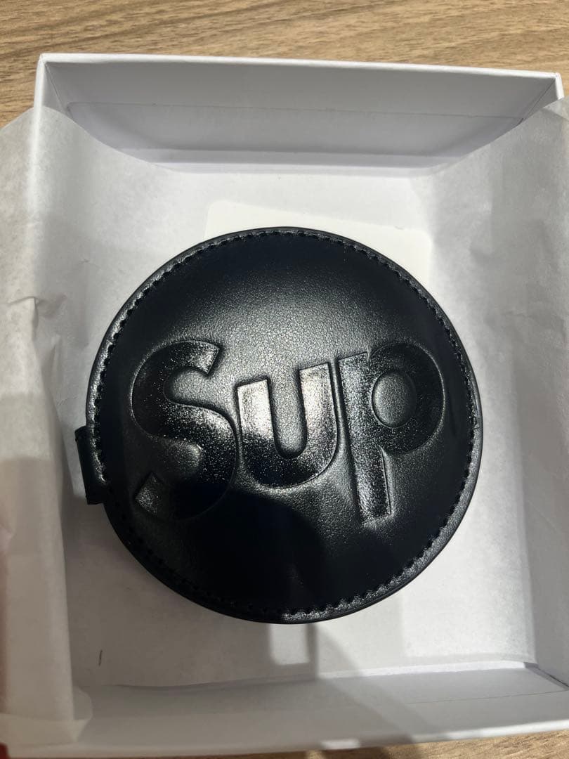 Supreme Leather Pocket Mirror ブラック