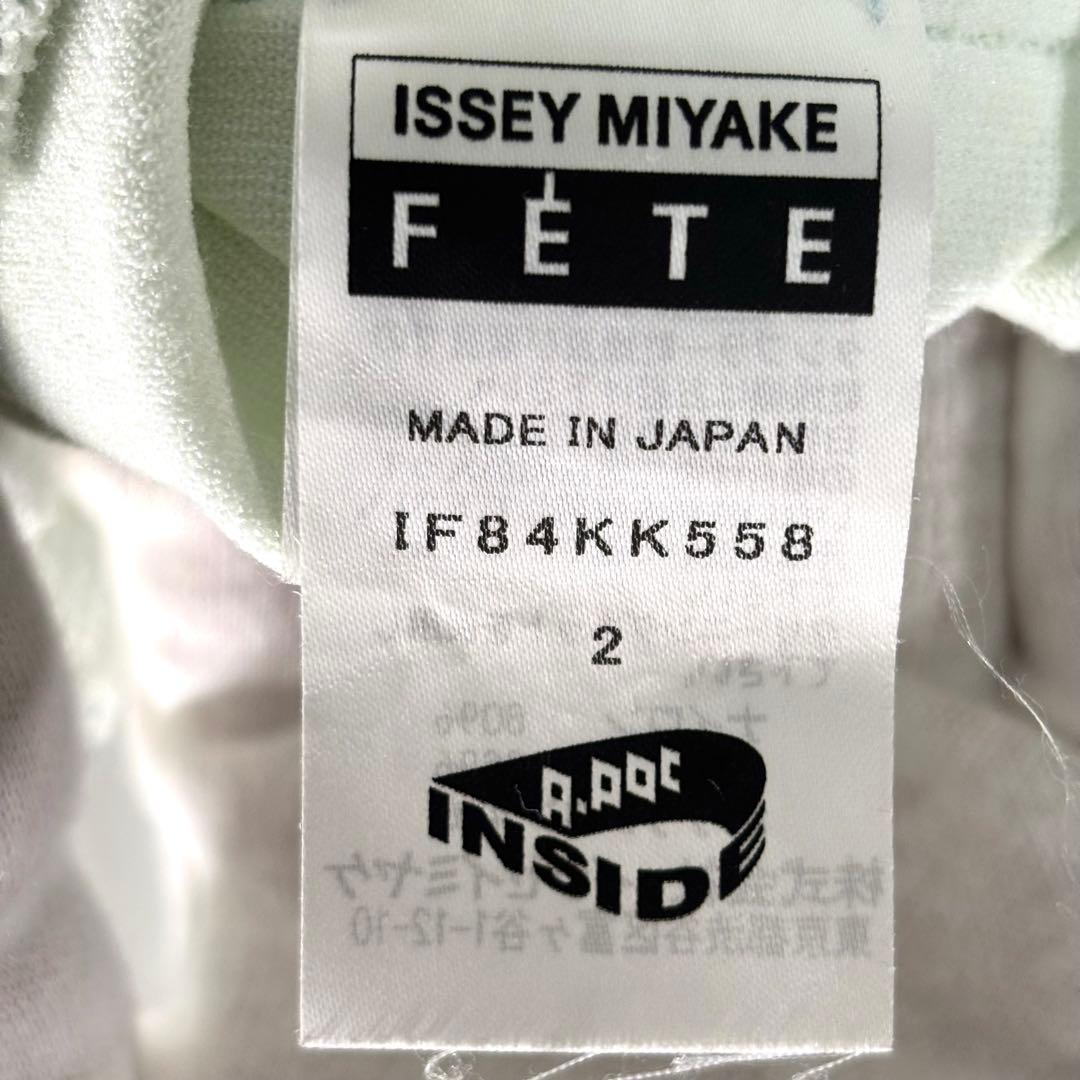 ISSEY MIYAKE FÊTE イッセイミヤケ ドレープ メッシュ 長袖
