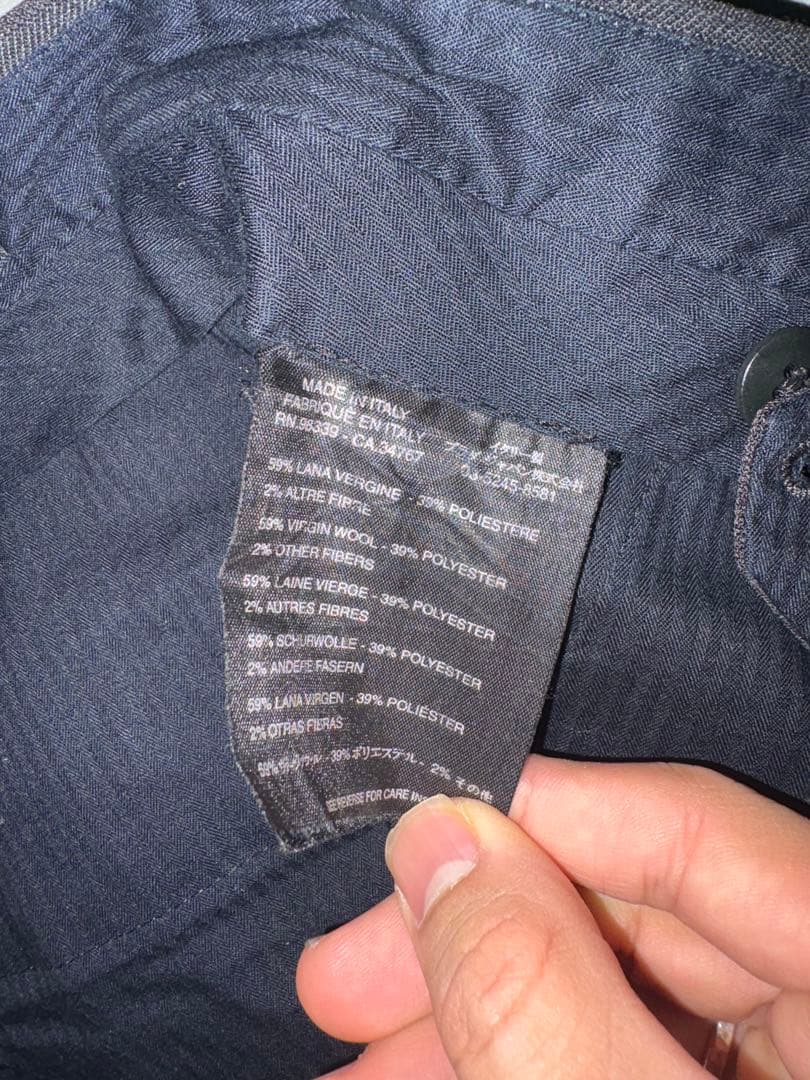 パンツ 01ss prada straight slacks gray (46)