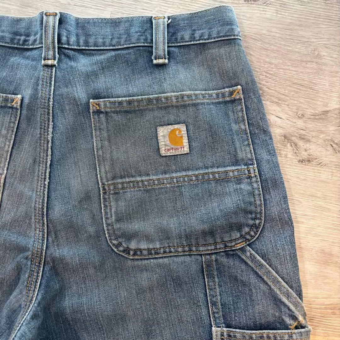 【Carhartt】ダブルニー デニム フェード良好 ゴールデンサイズ#501