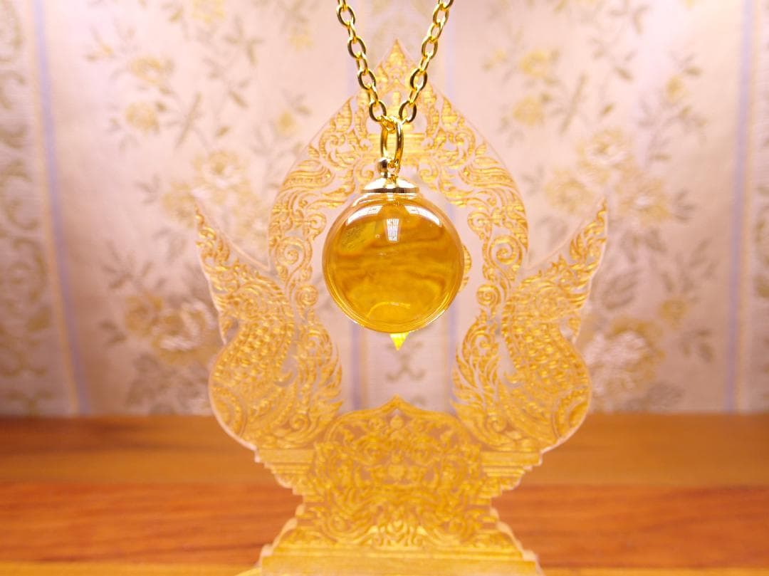 ❇龍の宝珠♎ネックレス♌金龍♋️如意宝珠♉タイのお守り♊プラクルアン✨