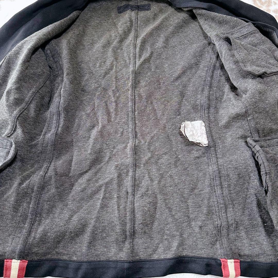 コムデギャルソンオム 05AW ポリ縮絨 テーラードジャケット ラインテープ M