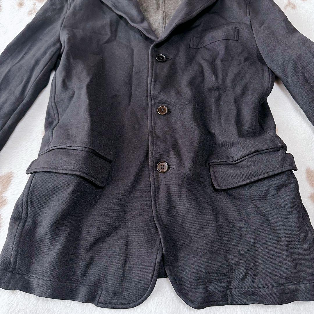 コムデギャルソンオム 05AW ポリ縮絨 テーラードジャケット ラインテープ M