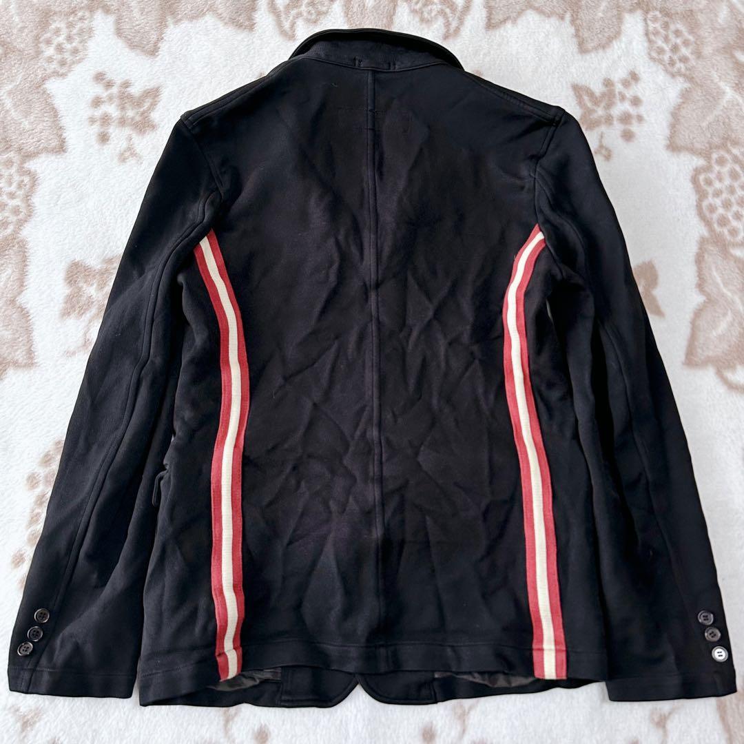 コムデギャルソンオム 05AW ポリ縮絨 テーラードジャケット ラインテープ M