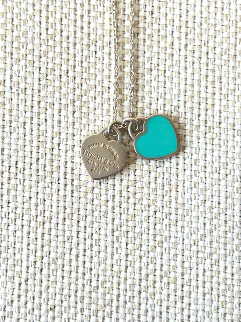 【美品】Tiffany &Co.ハートチャームネックレス