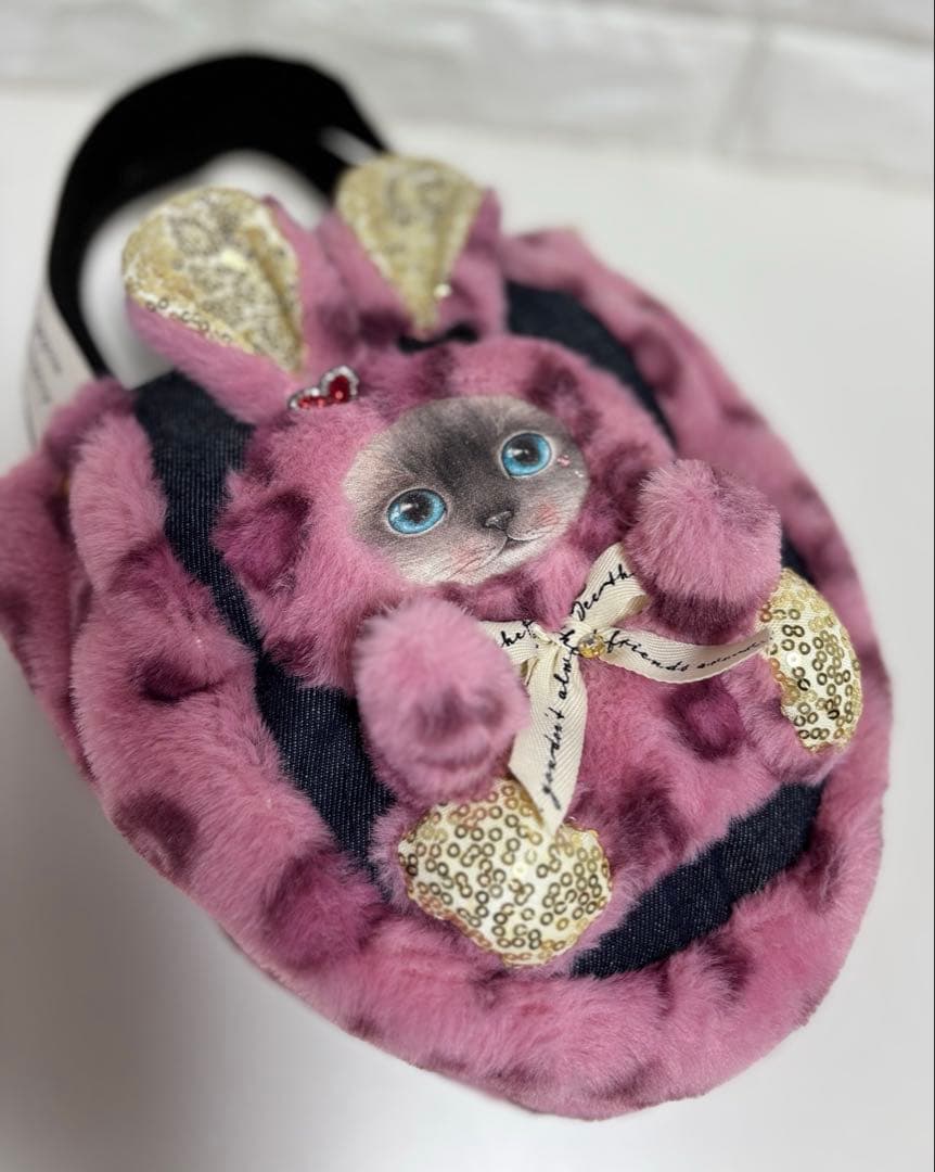 そ*2様 コヤンイサムチョン　ハンドメイド　ファーミニバッグ　ヒョウ柄　クラウデ