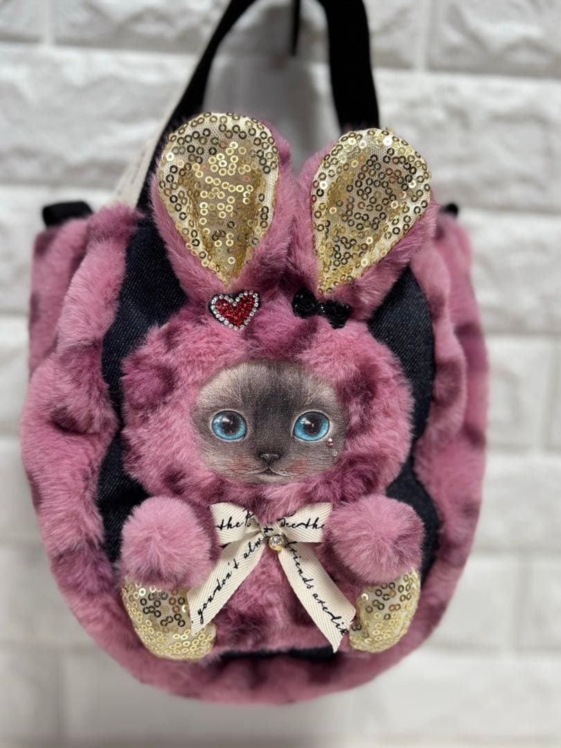 そ*2様 コヤンイサムチョン　ハンドメイド　ファーミニバッグ　ヒョウ柄　クラウデ